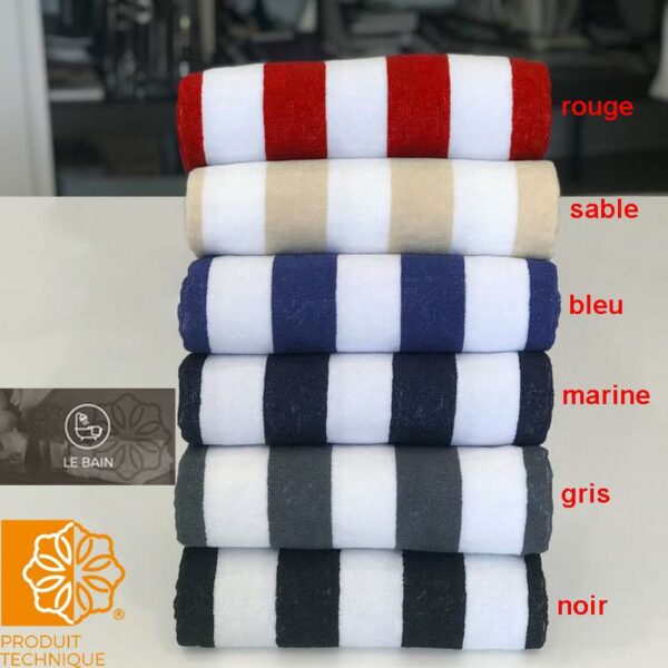 Drap De Bain USA 100x180 Cm - Grande Serviette De Plage En 100% Coton, Pour Adultes
